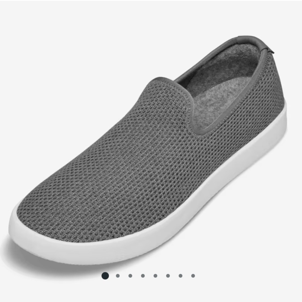 Allbirds womens Tree Loungers - grey (White Sole) Slip On Grey Shoes 9